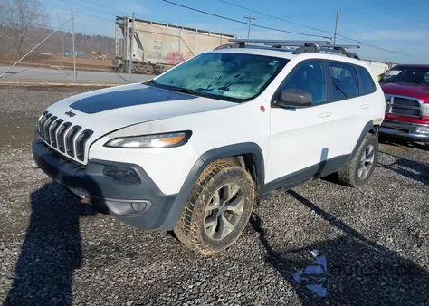 2015 Jeep Cherokee Trailhawk из США, поврежденный, VIN 1C4PJMBS0FW665987